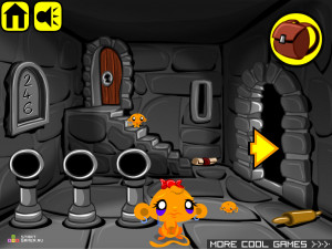 Игра Счастливая Обезьянка 45 (Monkey GO Happy 45) — играть онлайн бесплатно (изображение №3)