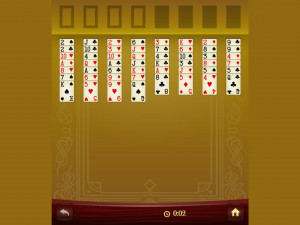 Игра Пасьянс Свободная Ячейка (Freecell Solitaire) — играть онлайн бесплатно (изображение №2)