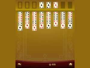 Игра Пасьянс Свободная Ячейка (Freecell Solitaire) — играть онлайн бесплатно (изображение №6)