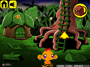 Игра Счастливая Обезьянка 52 (Monkey GO Happy 52) — играть онлайн бесплатно (изображение №2)