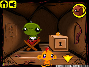 Игра Счастливая Обезьянка 52 (Monkey GO Happy 52) — играть онлайн бесплатно (изображение №7)