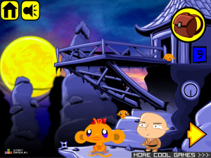 Игра Счастливая Обезьянка 55 (Monkey GO Happy 55) — играть онлайн бесплатно (изображение №2)