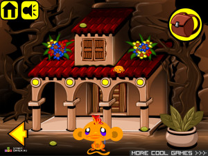 Игра Счастливая Обезьянка 58 (Monkey GO Happy 58) — играть онлайн бесплатно (изображение №2)