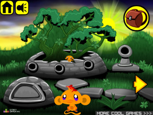 Игра Счастливая Обезьянка 64 (Monkey GO Happy 64) — играть онлайн бесплатно (изображение №4)