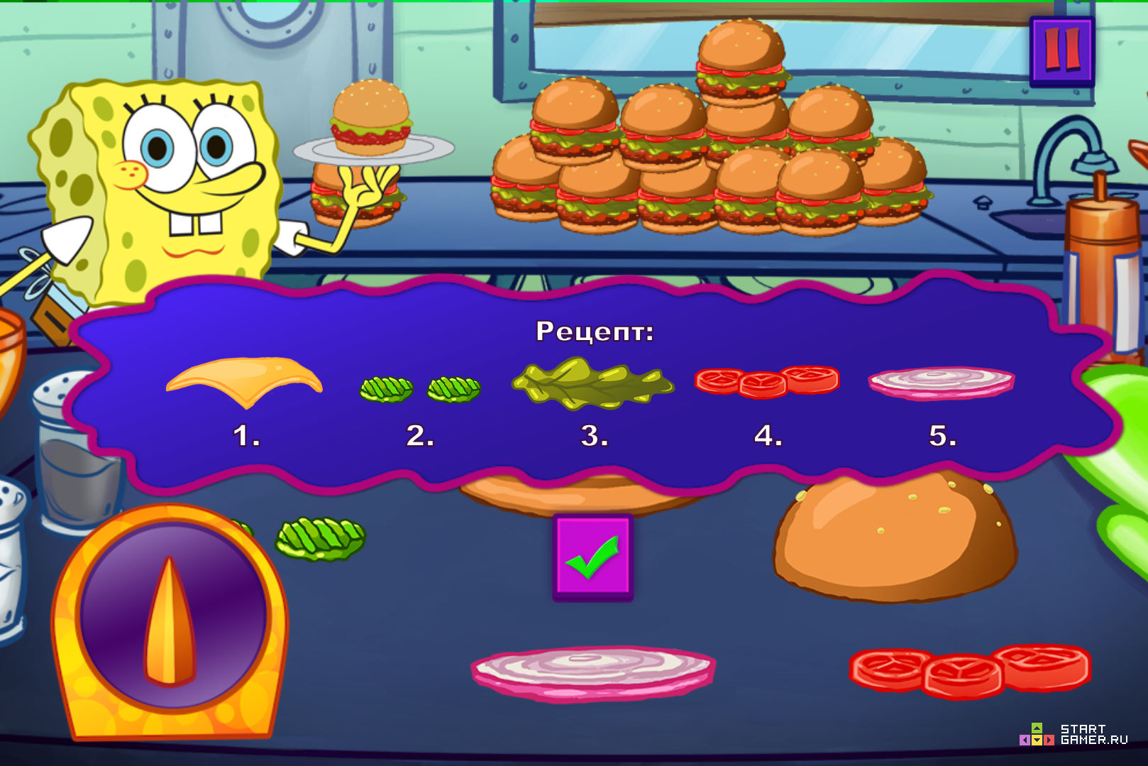 Игра Никелодеон: Кулинарный Конкурс (Nickelodeon: Cooking Contest) - играть...