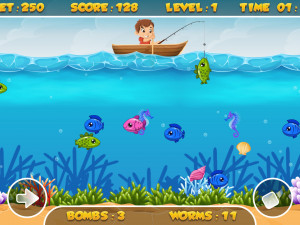 Игра Веселая Рыбалка (Fishing Frenzy) — играть онлайн бесплатно (изображение №4)