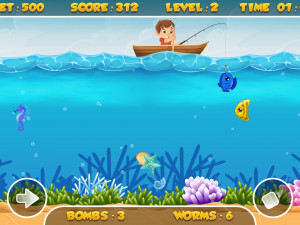 Игра Веселая Рыбалка (Fishing Frenzy) — играть онлайн бесплатно (изображение №5)