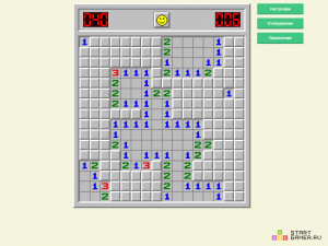 Игра Сапёр (Minesweeper) — играть онлайн бесплатно (изображение №2)