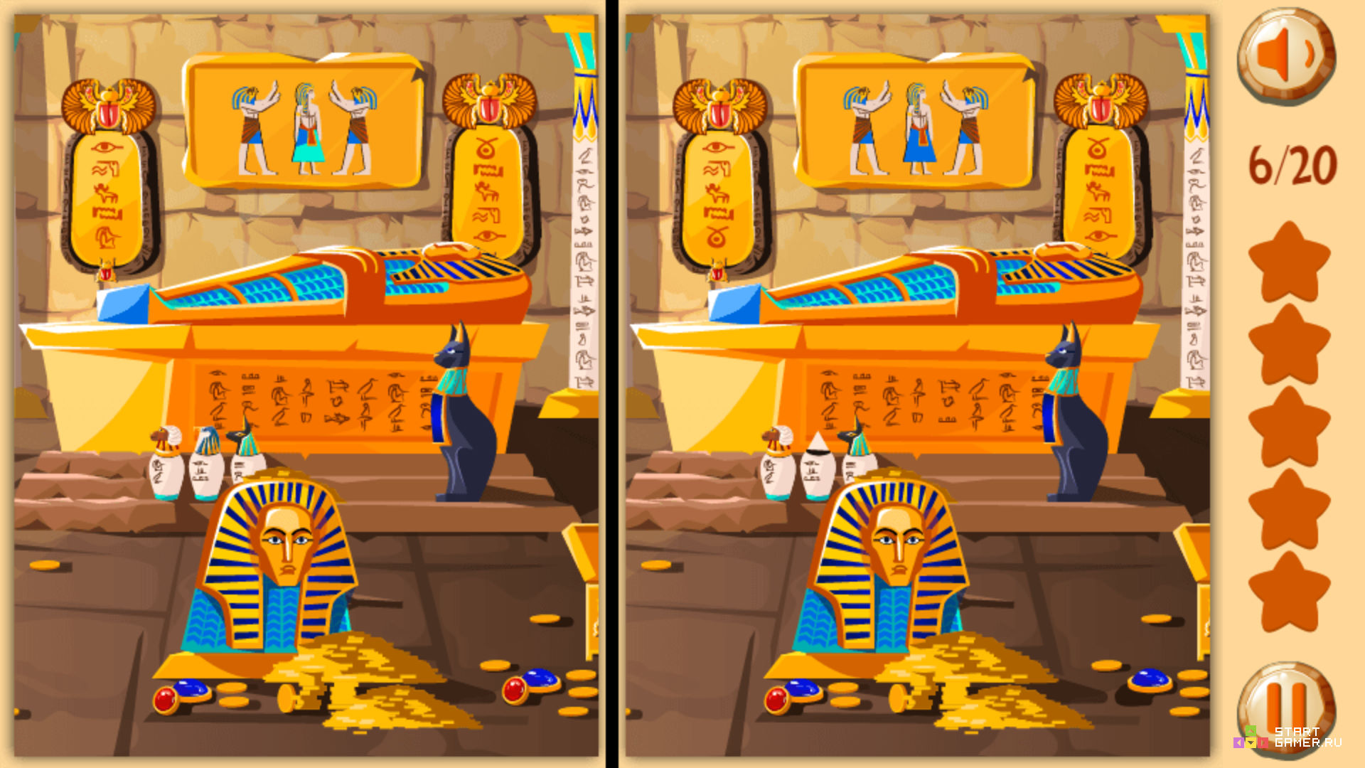 Игра древний Египет Найди отличия
