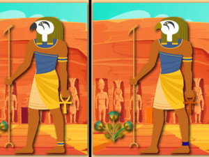 Игра Древний Египет - Найди отличия (Ancient Egypt - Spot The Differences) — играть онлайн бесплатно (изображение №2)