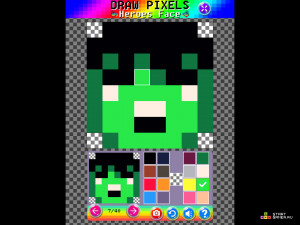 Игра Рисуй по Клеточкам: Лица Супергероев (Draw Pixels Heroes Face) — играть онлайн бесплатно (изображение №2)