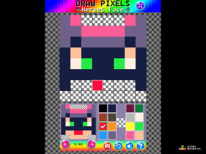 Игра Рисуй по Клеточкам: Лица Супергероев (Draw Pixels Heroes Face) — играть онлайн бесплатно (изображение №5)