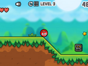 Игра Красный Шар Навсегда (Red Ball Forever) — играть онлайн бесплатно (изображение №5)