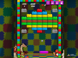 Игра Разбей Кирпичики Шариком (Brick Out) — играть онлайн бесплатно (изображение №3)