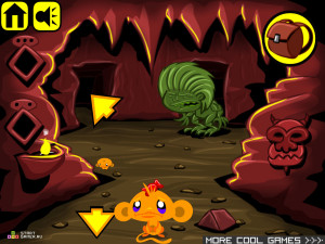 Игра Счастливая Обезьянка 85 (Monkey GO Happy 85) — играть онлайн бесплатно (изображение №3)