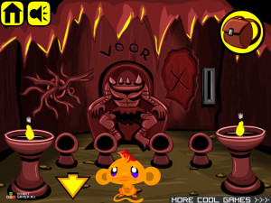 Игра Счастливая Обезьянка 85 (Monkey GO Happy 85) — играть онлайн бесплатно (изображение №6)