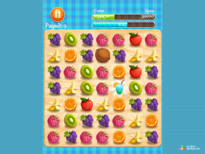 Игра Фруктовый Ряд (Juicy Dash) — играть онлайн бесплатно (изображение №2)