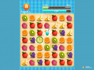 Игра Фруктовый Ряд (Juicy Dash) — играть онлайн бесплатно (изображение №4)
