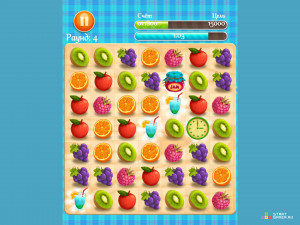 Игра Фруктовый Ряд (Juicy Dash) — играть онлайн бесплатно (изображение №5)