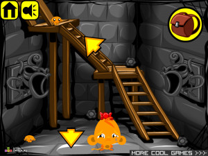 Игра Счастливая Обезьянка 93 (Monkey GO Happy 93) — играть онлайн бесплатно (изображение №3)