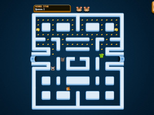 Игра Пакман: Кошки-Мышки (Pac-Rat) — играть онлайн бесплатно (изображение №3)