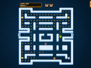 Игра Пакман: Кошки-Мышки (Pac-Rat) — играть онлайн бесплатно (изображение №4)