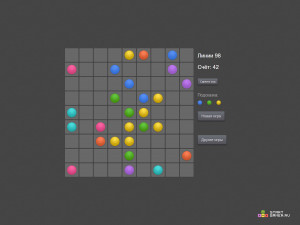 Игра Цветные Линии 98 (Color Lines 98) — играть онлайн бесплатно (изображение №2)