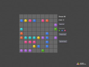 Игра Цветные Линии 98 (Color Lines 98) — играть онлайн бесплатно (изображение №3)
