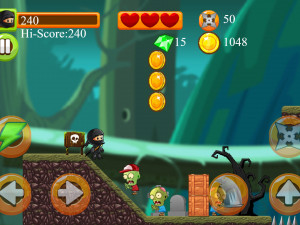 Игра Малыш Ниндзя против Зомби (Ninja Kid vs Zombies) — играть онлайн бесплатно (изображение №3)