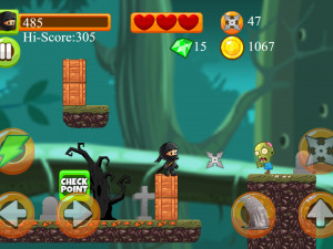 Игра Малыш Ниндзя против Зомби (Ninja Kid vs Zombies) — играть онлайн бесплатно (изображение №4)