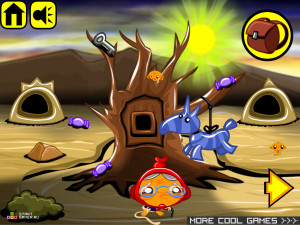 Игра Счастливая Обезьянка 98 (Monkey GO Happy 98) — играть онлайн бесплатно (изображение №3)