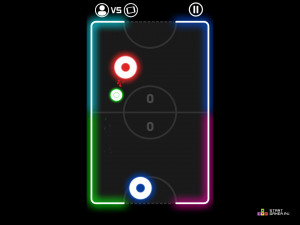 Игра Неоновый Аэрохоккей (Neon Air Hockey) — играть онлайн бесплатно (изображение №7)