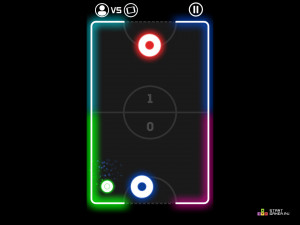 Игра Неоновый Аэрохоккей (Neon Air Hockey) — играть онлайн бесплатно (изображение №8)