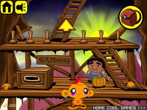 Игра Счастливая Обезьянка 103 (Monkey GO Happy 103) — играть онлайн бесплатно (изображение №3)