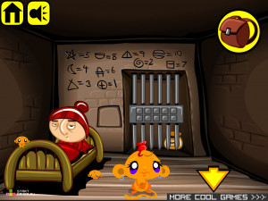 Игра Счастливая Обезьянка 103 (Monkey GO Happy 103) — играть онлайн бесплатно (изображение №4)