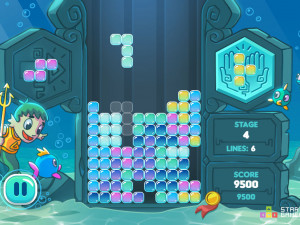 Игра Тетрис: Атлантрис (Atlantris) — играть онлайн бесплатно (изображение №2)