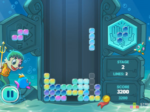 Игра Тетрис: Атлантрис (Atlantris) — играть онлайн бесплатно (изображение №5)