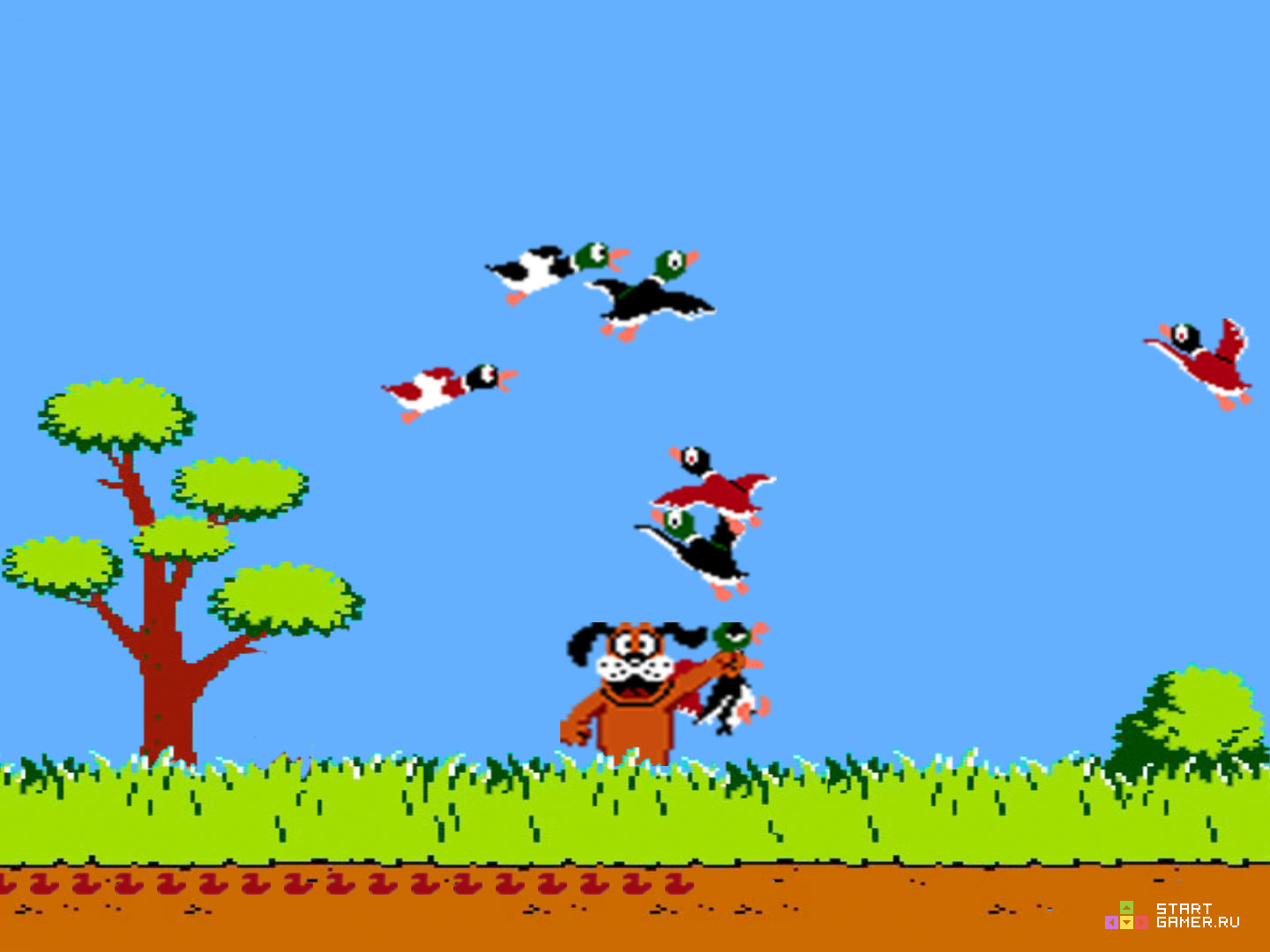 Игра Утиная Охота (Duck Hunt) - играть онлайн бесплатно (изображение № 2) .