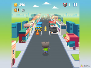 Игра Говорящий Кот Том: Бег за Золотом (Giant Tomcoin Run) — играть онлайн бесплатно (изображение №2)