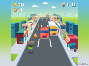 Игра Говорящий Кот Том: Бег за Золотом (Giant Tomcoin Run) — играть онлайн бесплатно (изображение №3)