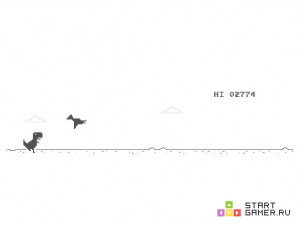 Игра Динозаврик Гугл Хром (Running dinosaur Game - Google Chrome) — играть онлайн бесплатно (изображение №5)