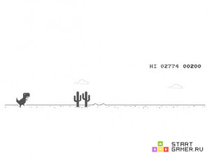 Игра Динозаврик Гугл Хром (Running dinosaur Game - Google Chrome) — играть онлайн бесплатно (изображение №6)