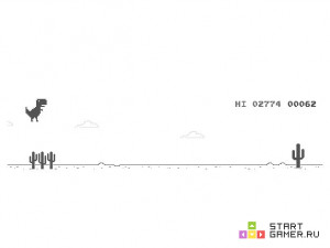 Игра Динозаврик Гугл Хром (Running dinosaur Game - Google Chrome) — играть онлайн бесплатно (изображение №7)