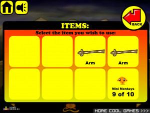 Игра Счастливая Обезьянка 117 (Monkey GO Happy 117) — играть онлайн бесплатно (изображение №5)