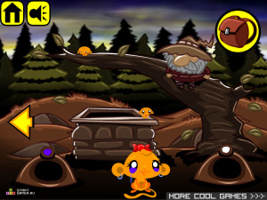 Игра Счастливая Обезьянка 121 (Monkey GO Happy 121) — играть онлайн бесплатно (изображение №3)
