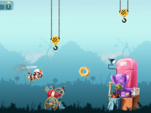 Игра Атом и Кварк: Летающая Собака (Atom & Quark: Scrappy Dog) — играть онлайн бесплатно (изображение №2)