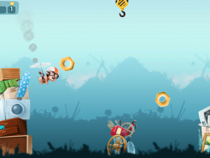 Игра Атом и Кварк: Летающая Собака (Atom & Quark: Scrappy Dog) — играть онлайн бесплатно (изображение №4)