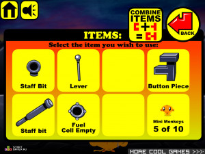 Игра Счастливая Обезьянка 127 (Monkey GO Happy 127) — играть онлайн бесплатно (изображение №5)