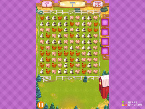 Игра Переполох на Скотном Дворе (Barnyard Scramble) — играть онлайн бесплатно (изображение №2)