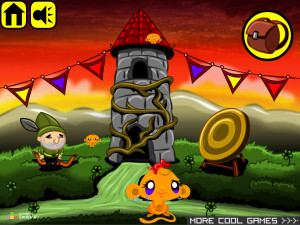 Игра Счастливая Обезьянка 133 (Monkey GO Happy 133) — играть онлайн бесплатно (изображение №2)